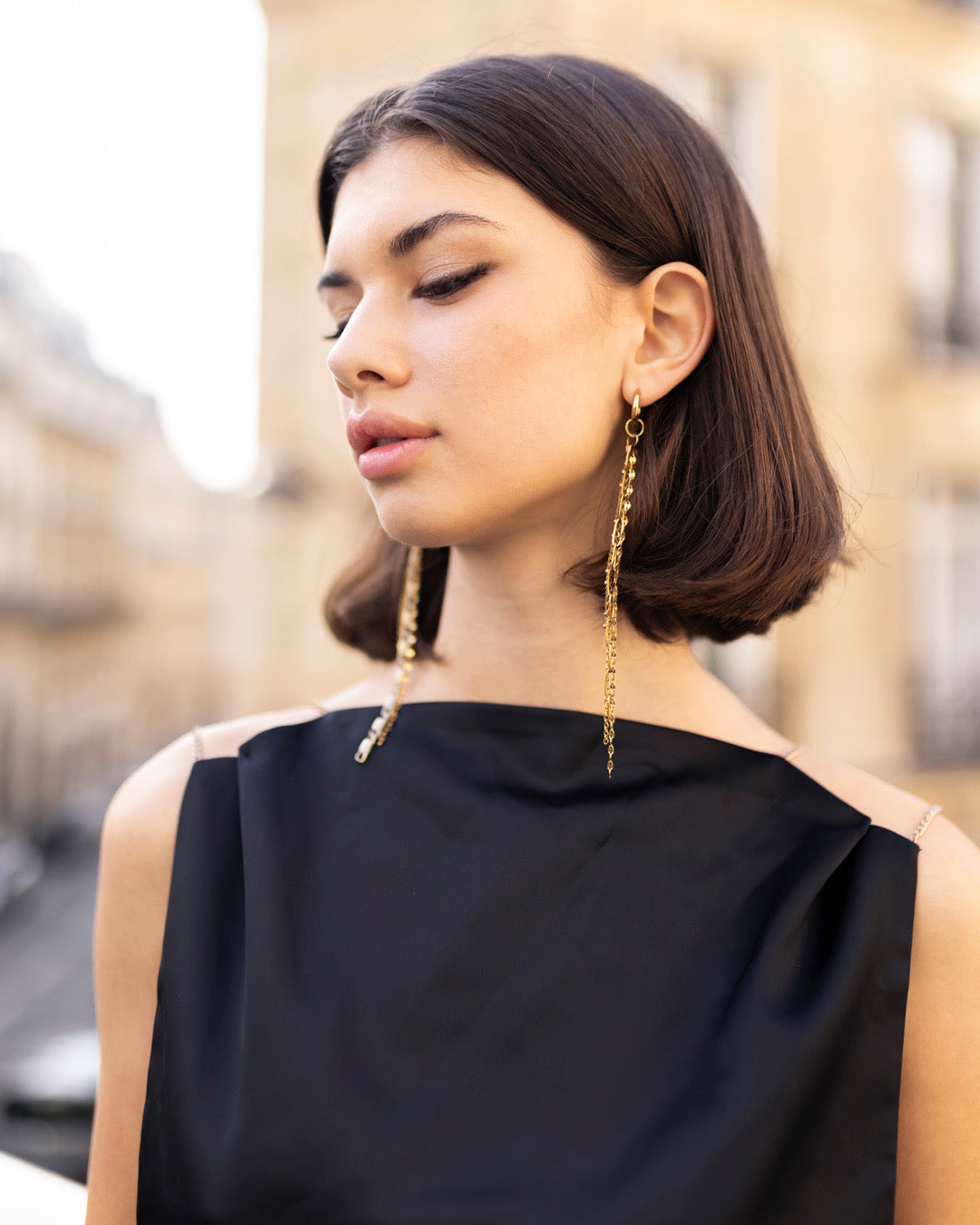 Boucles d'oreilles upcyclées