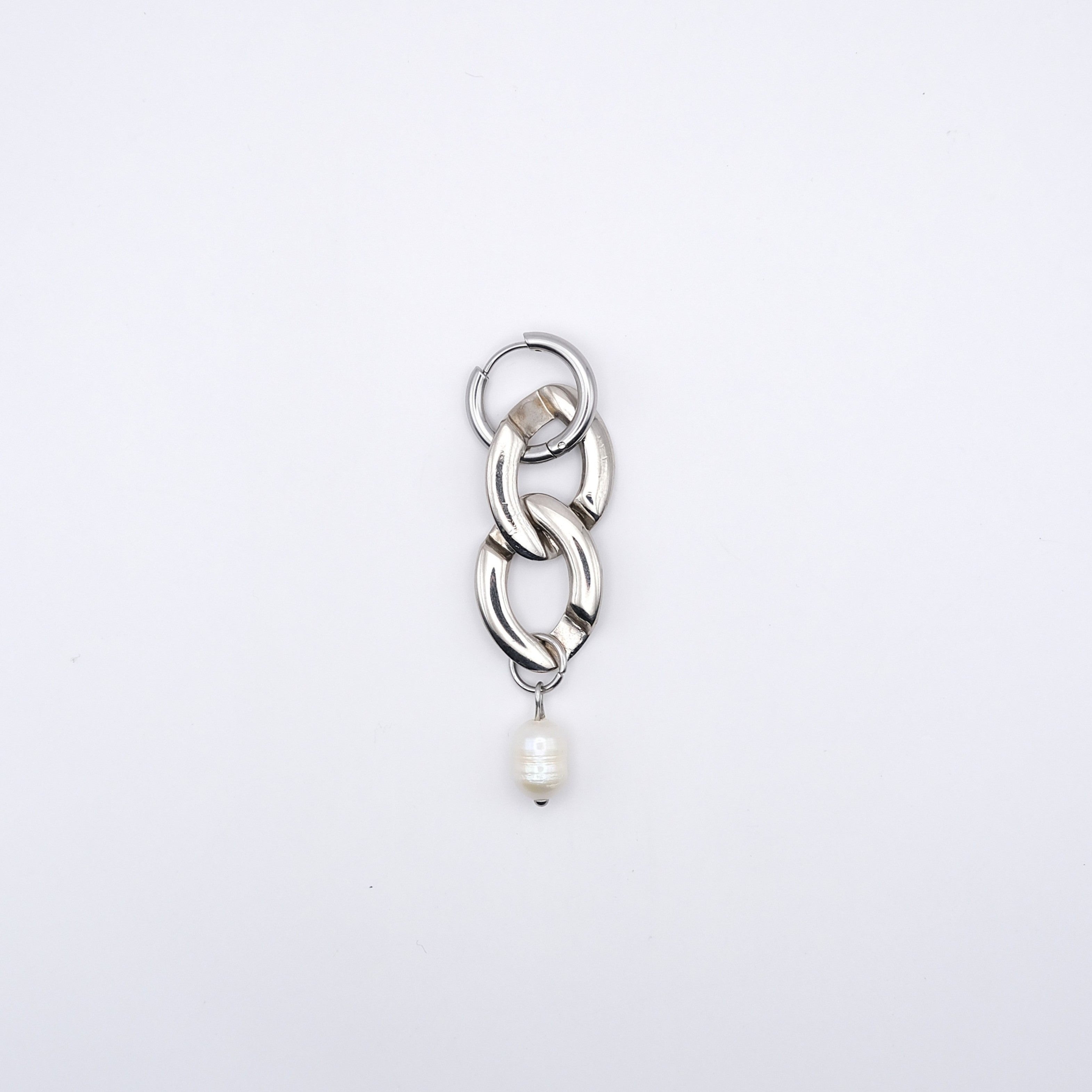 Mono boucle Don't care - silver