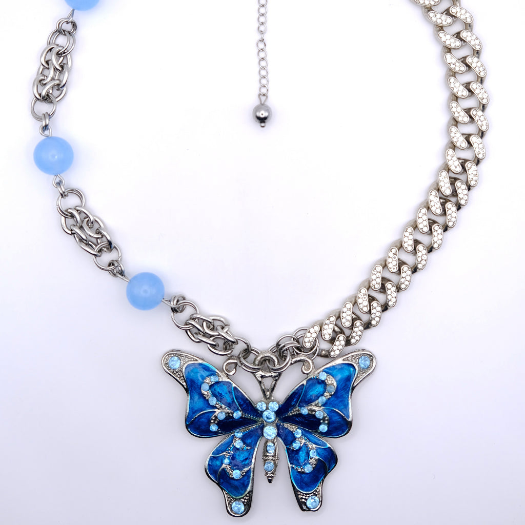 Collier Blue Butterfly