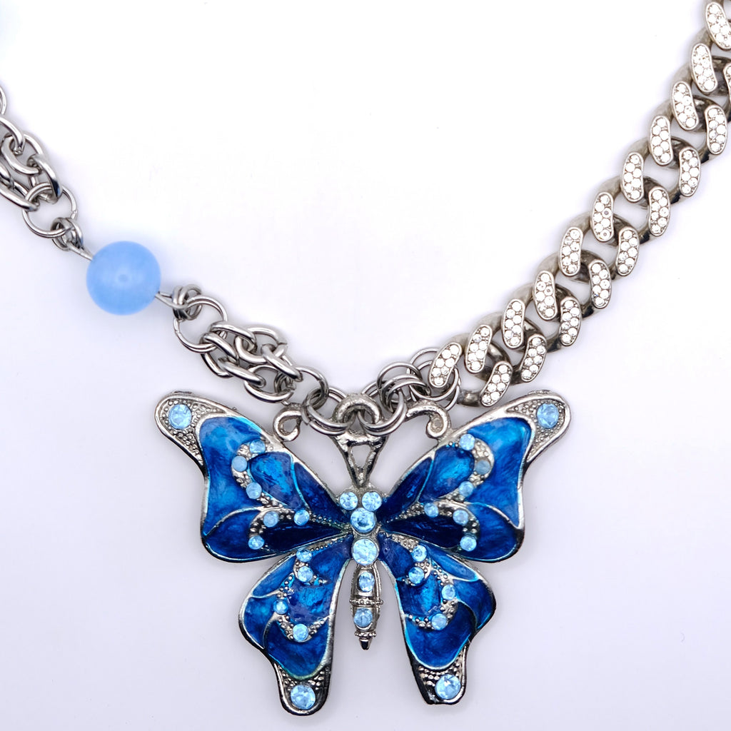 Collier Blue Butterfly