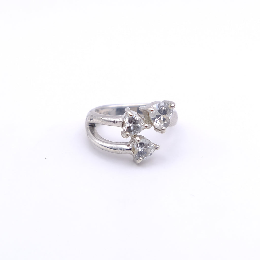 Bague Cœur strass 1990's