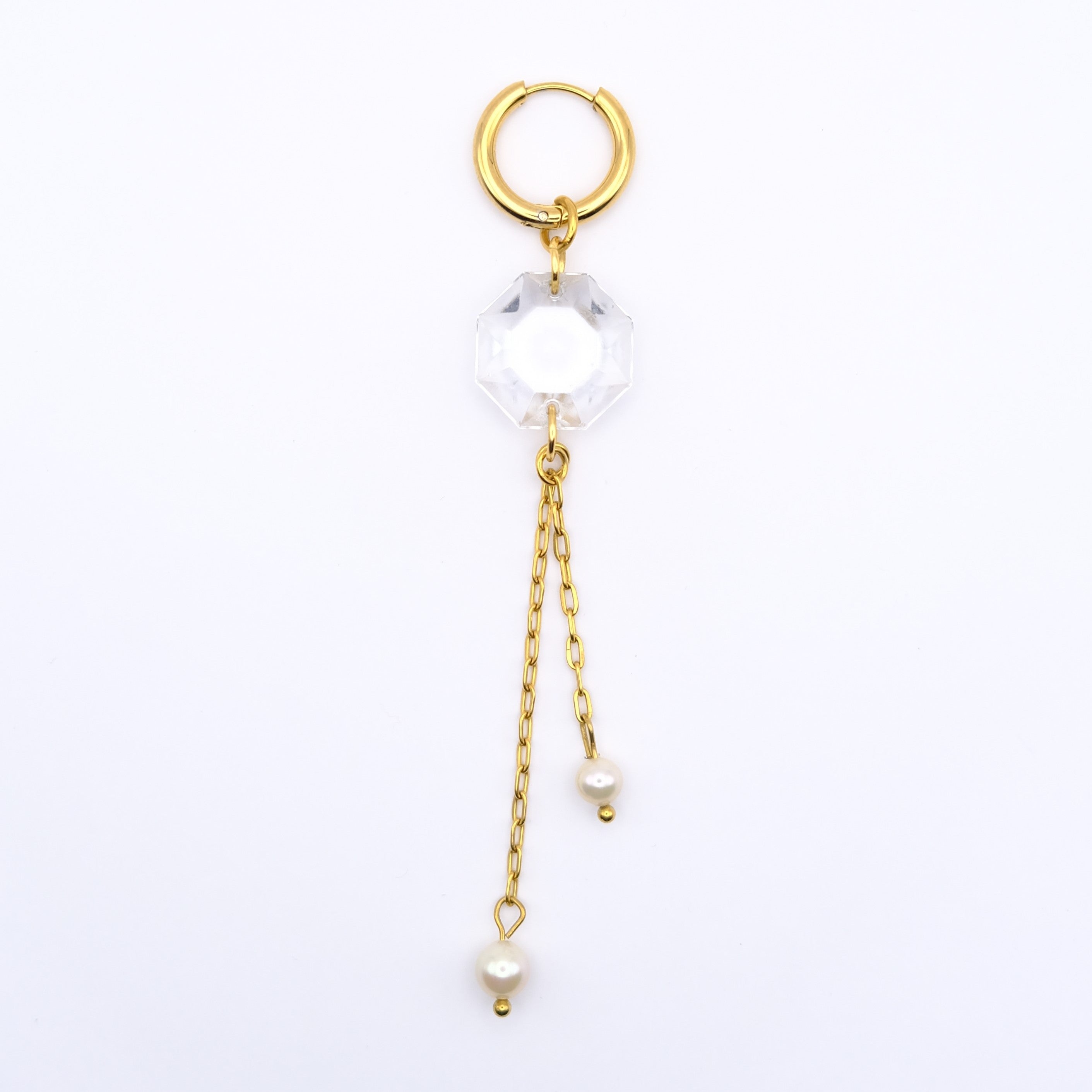 Mono boucle Maxi Cristal - gold