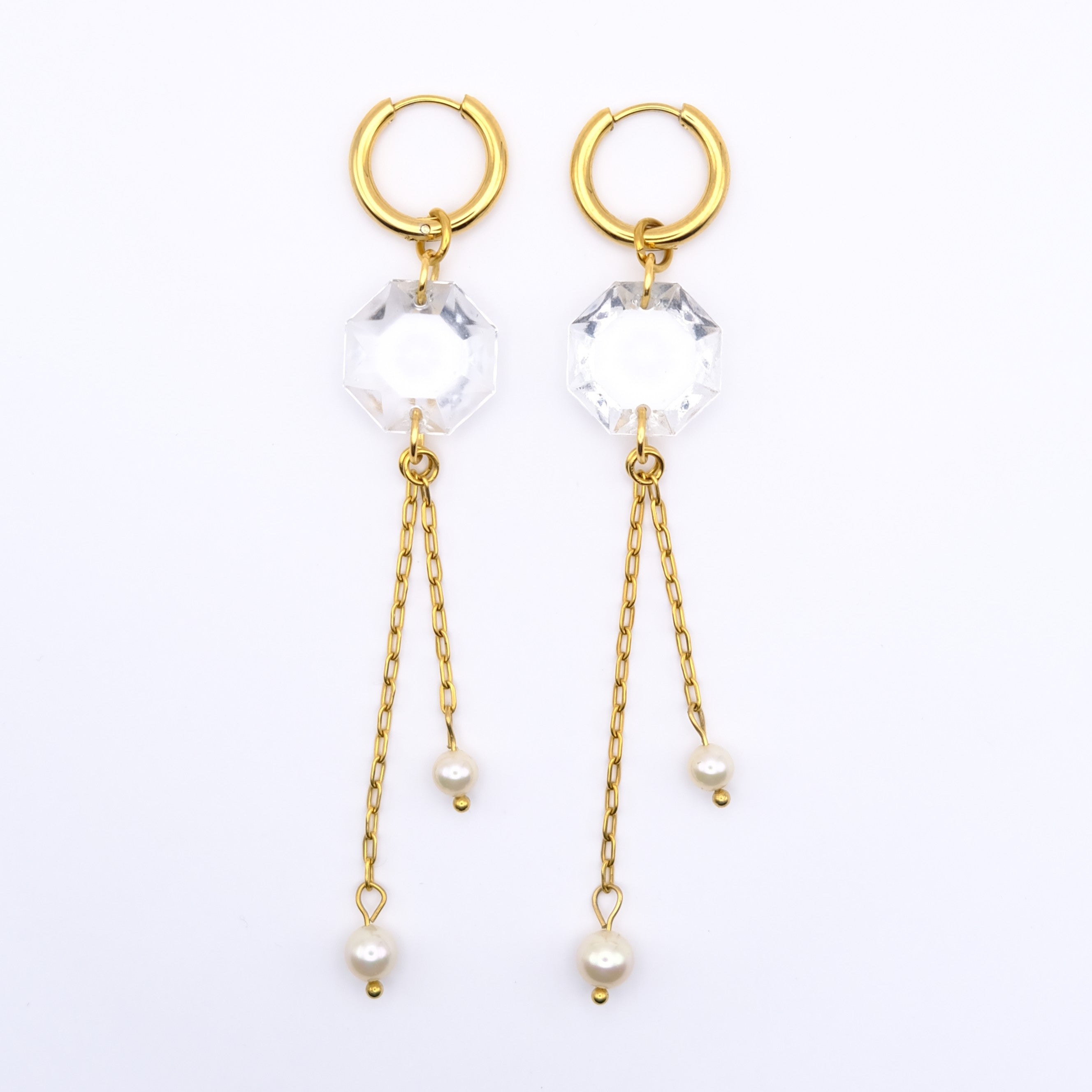 Mono boucle Maxi Cristal - gold