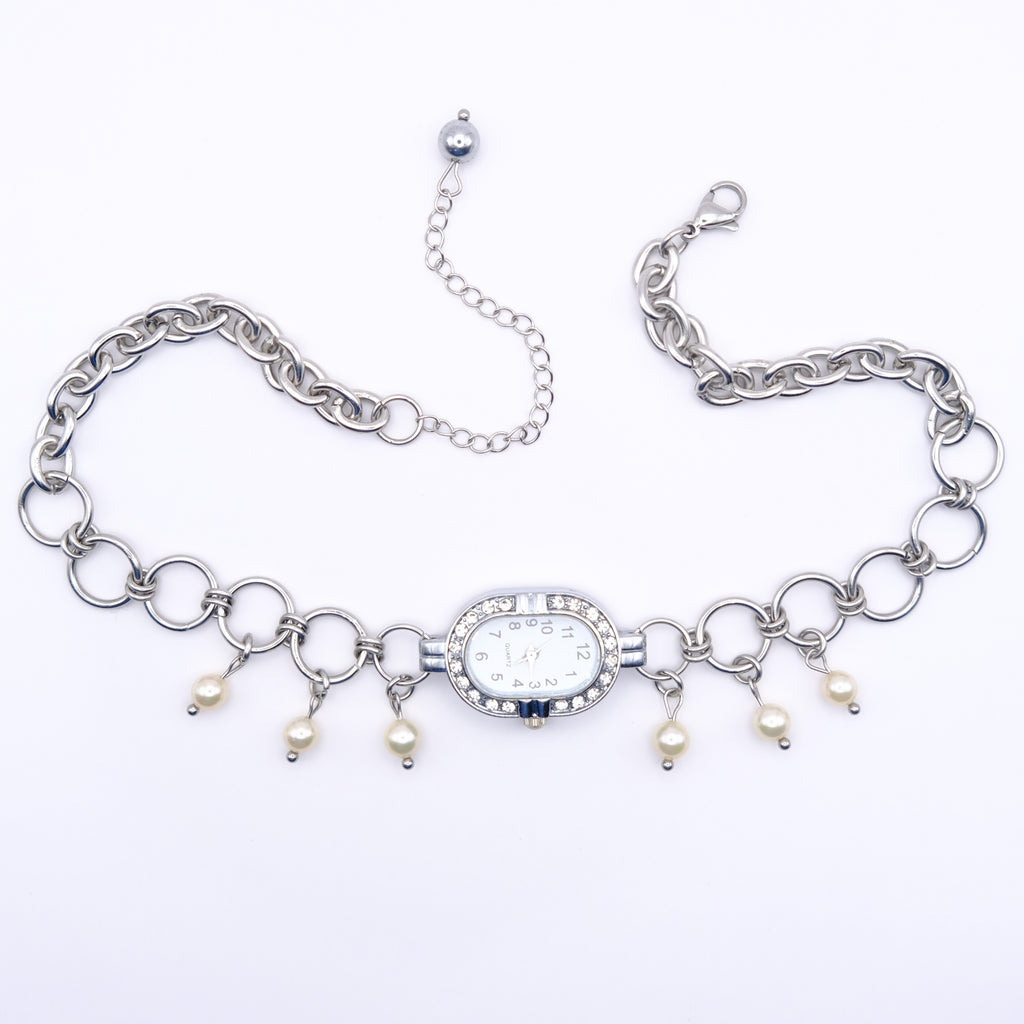 Collier Watch & Strass