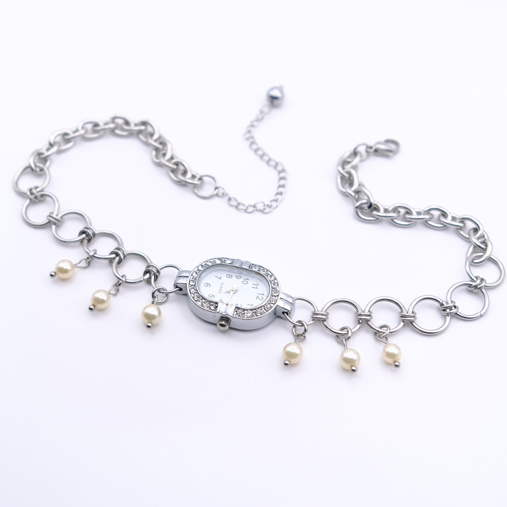 Collier Watch & Strass