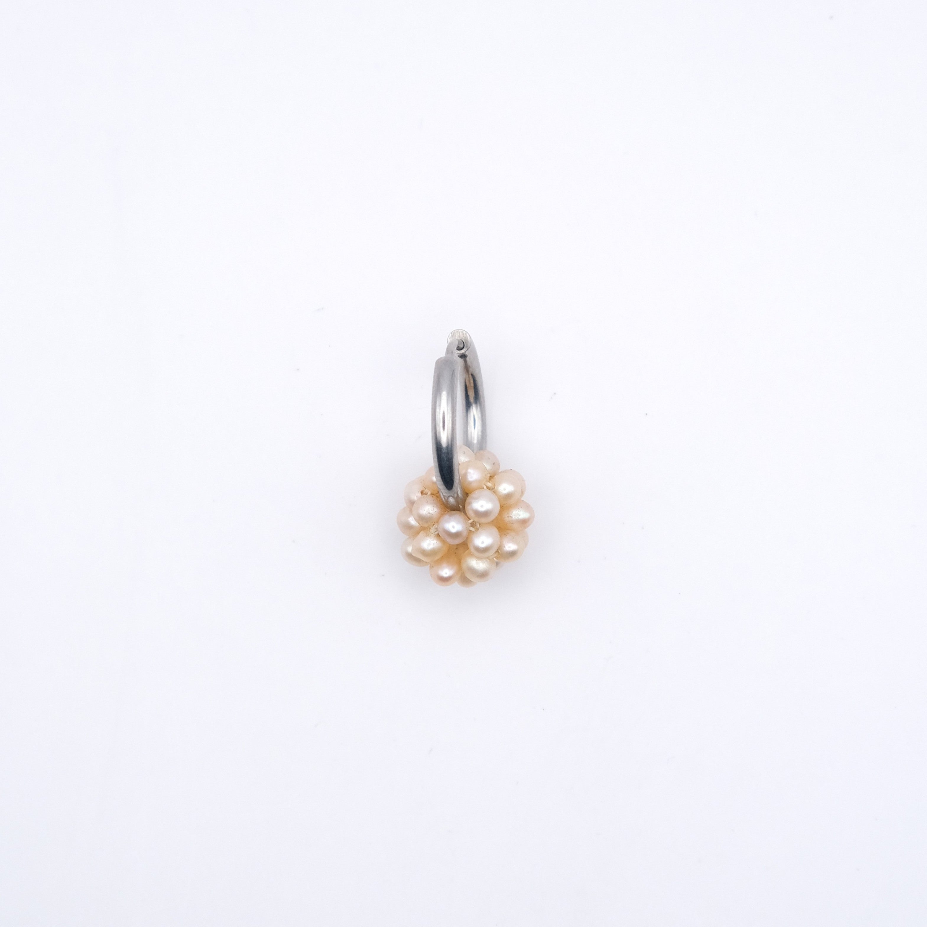 Mono boucle Flower Pearl