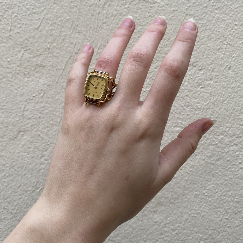 Bague montre Tissot 1980's