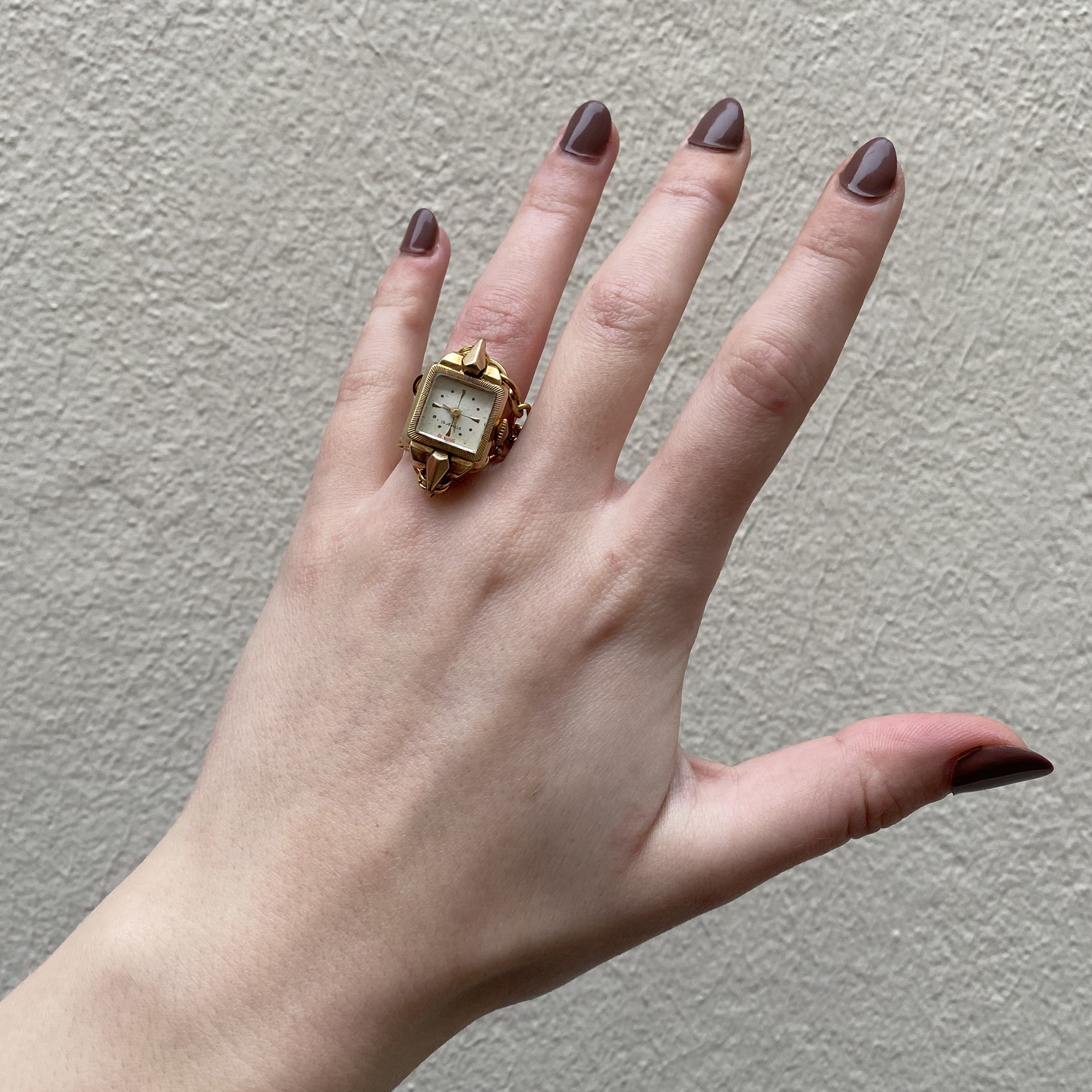 Bague montre Plaqué or 1950's